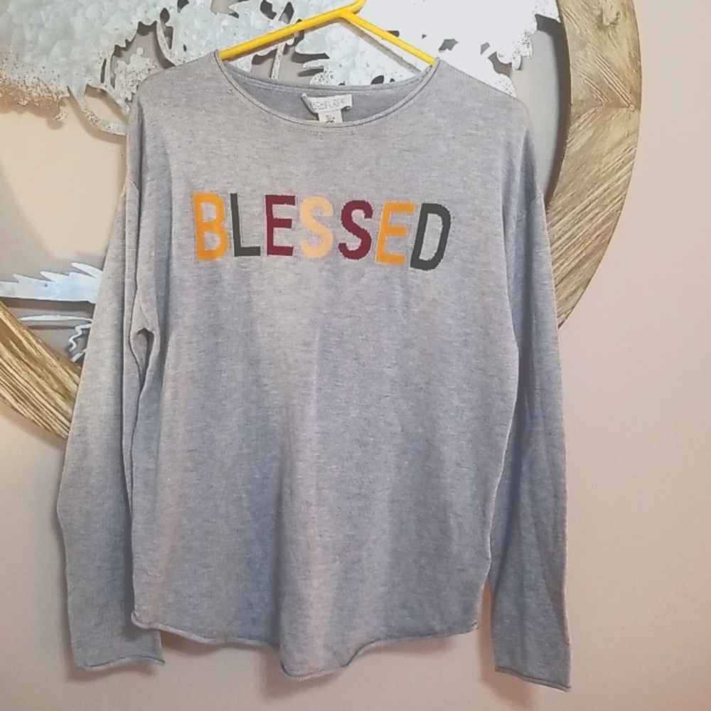 "BLESSED" sweater NWT
